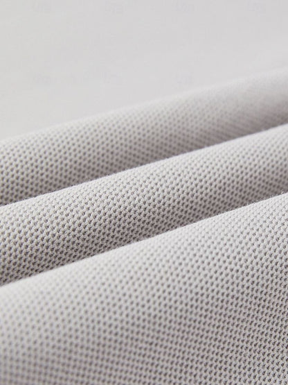 Felix | Light Grey Contrast-Collar Polo