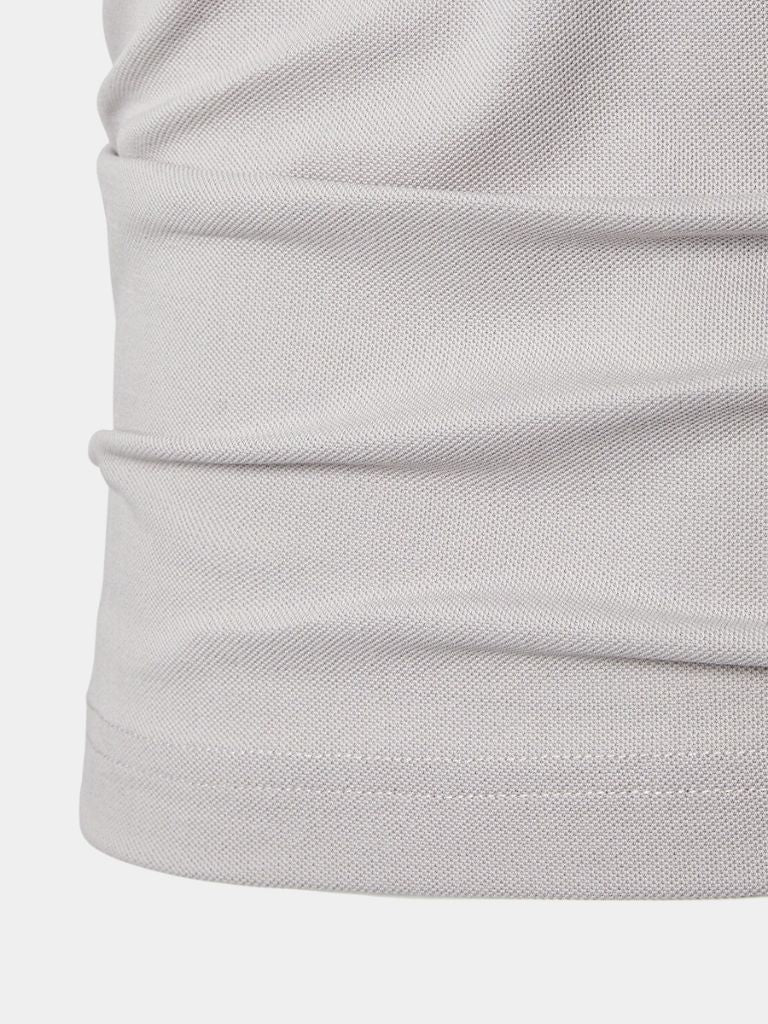Felix | Light Grey Contrast-Collar Polo