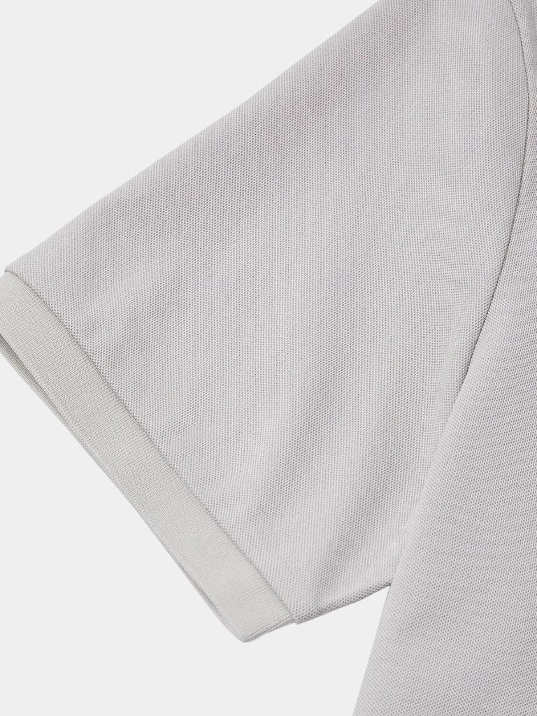 Felix | Light Grey Contrast-Collar Polo
