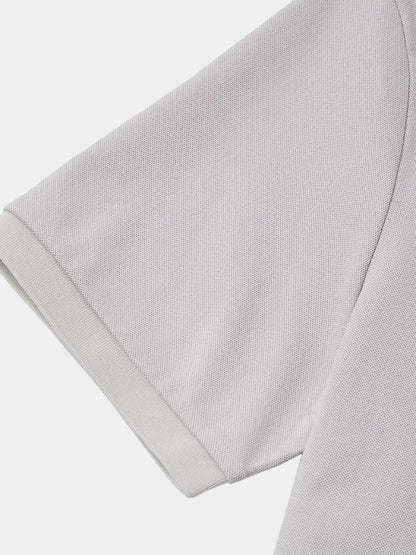 Felix | Light Grey Contrast-Collar Polo