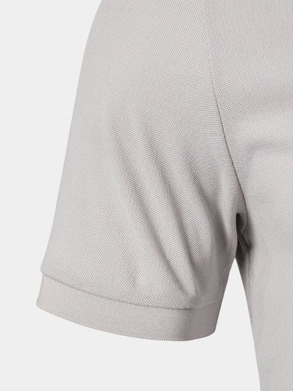 Felix | Light Grey Contrast-Collar Polo