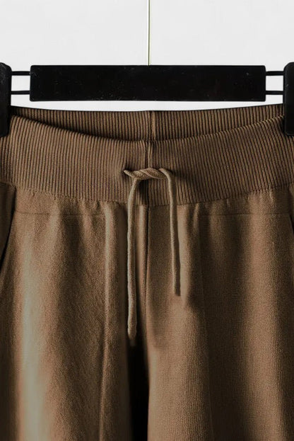 Pippa | V-Neck Knit Top & Trouser Set