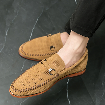 Lewis | Firenze Suede Penny Loafers