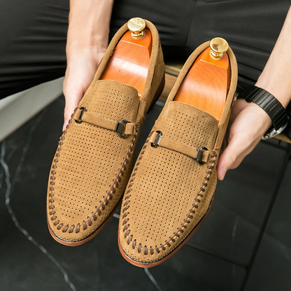 Lewis | Firenze Suede Penny Loafers