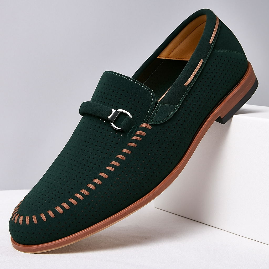 Lewis | Firenze Suede Penny Loafers