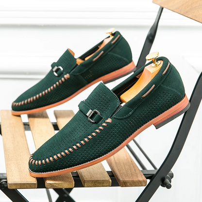 Lewis | Firenze Suede Penny Loafers