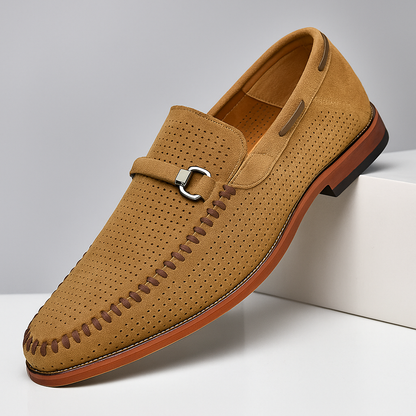 Lewis | Firenze Suede Penny Loafers