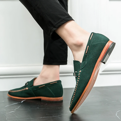 Lewis | Firenze Suede Penny Loafers