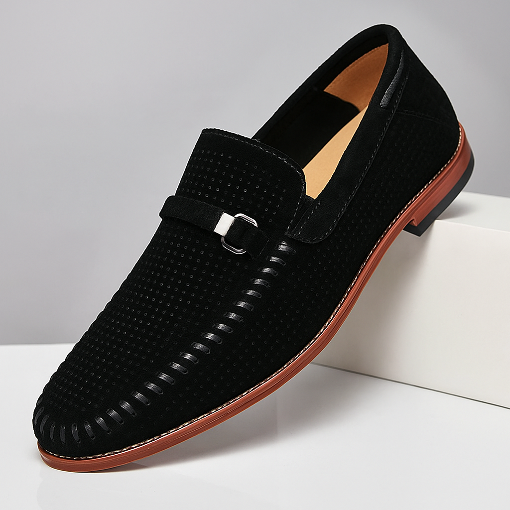 Lewis | Firenze Suede Penny Loafers