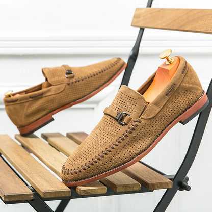 Lewis | Firenze Suede Penny Loafers