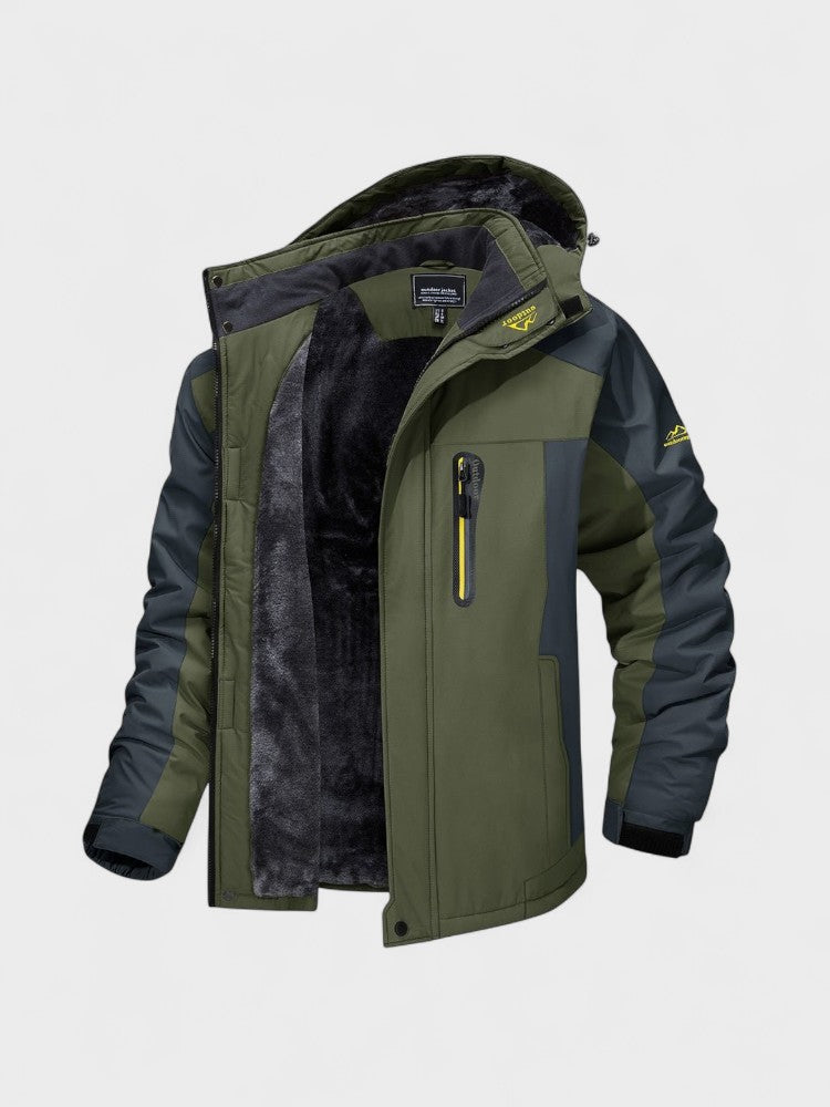Finn | Green Hooded Outdoor Jacket