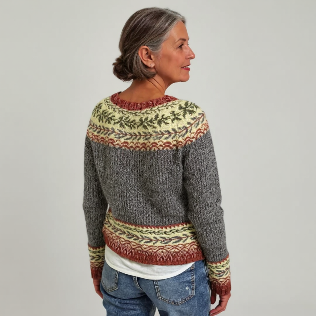 Frances | Grey Heritage Nordic Jumper