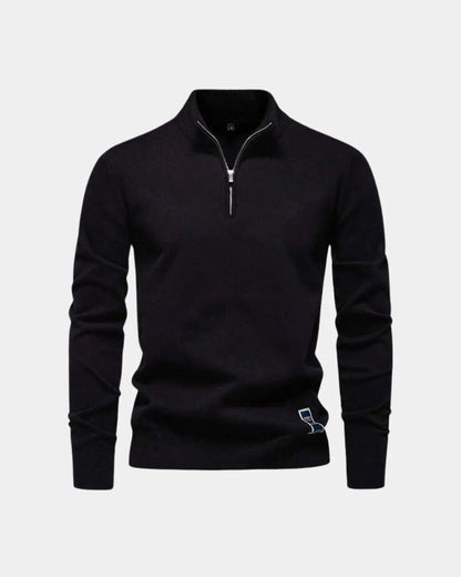 Frederick | Green Quarter-Zip Jumper