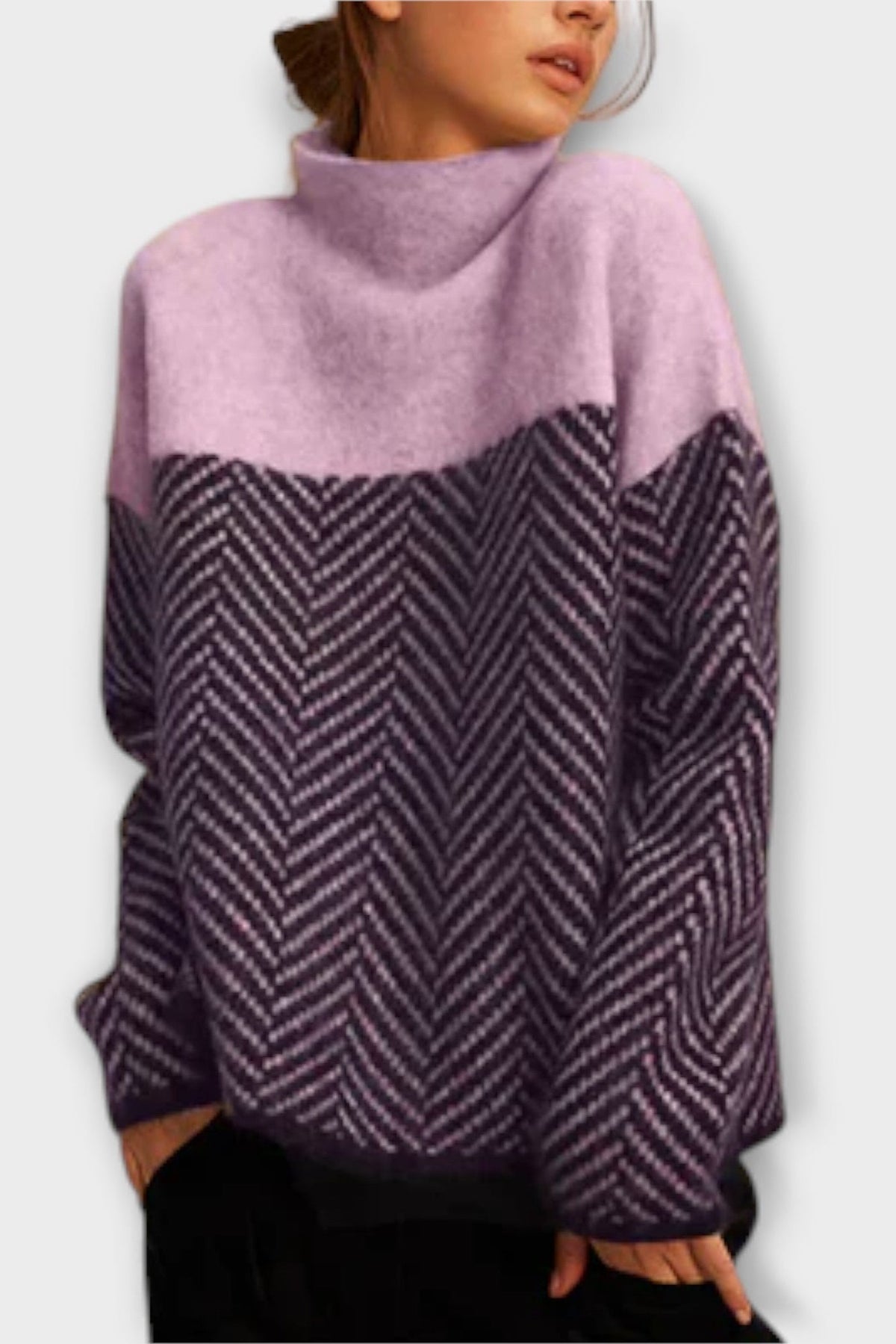 Freya | Camel Herringbone Jumper
