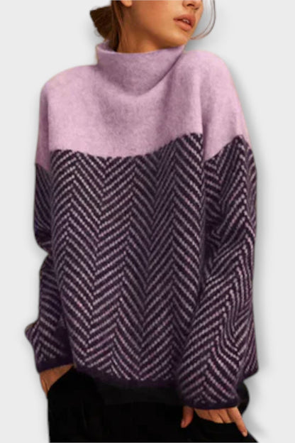 Freya | Camel Herringbone Jumper