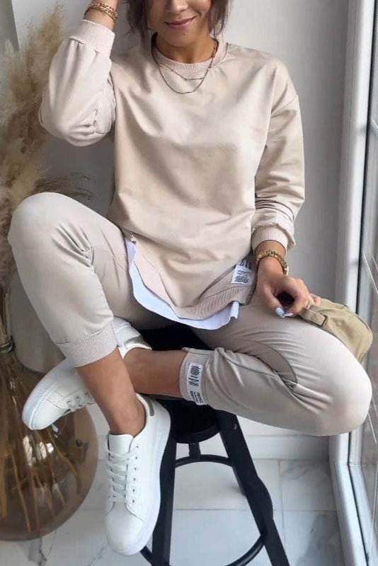 Freda | Layered Sweatshirt & Jogger Set