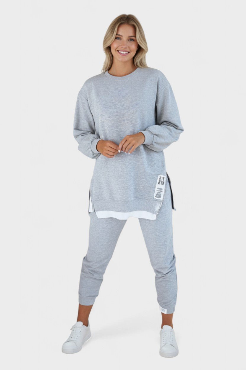 Freda | Layered Sweatshirt & Jogger Set