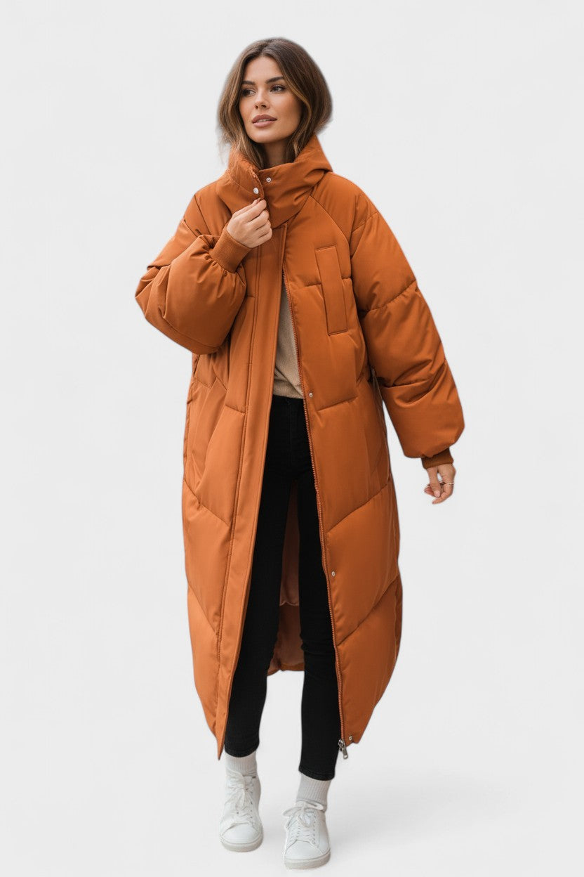 Gabrielle | Black Hooded Puffer Coat