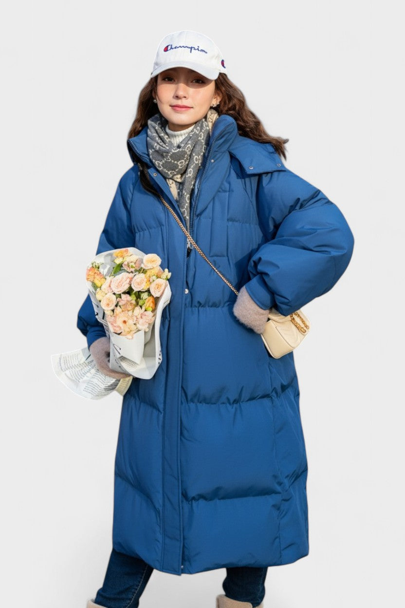 Gabrielle | Black Hooded Puffer Coat