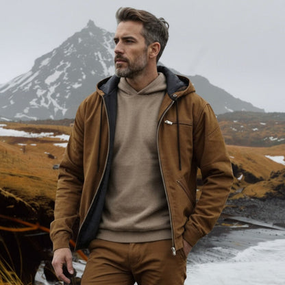 George | Brown Hooded Zip Jacket