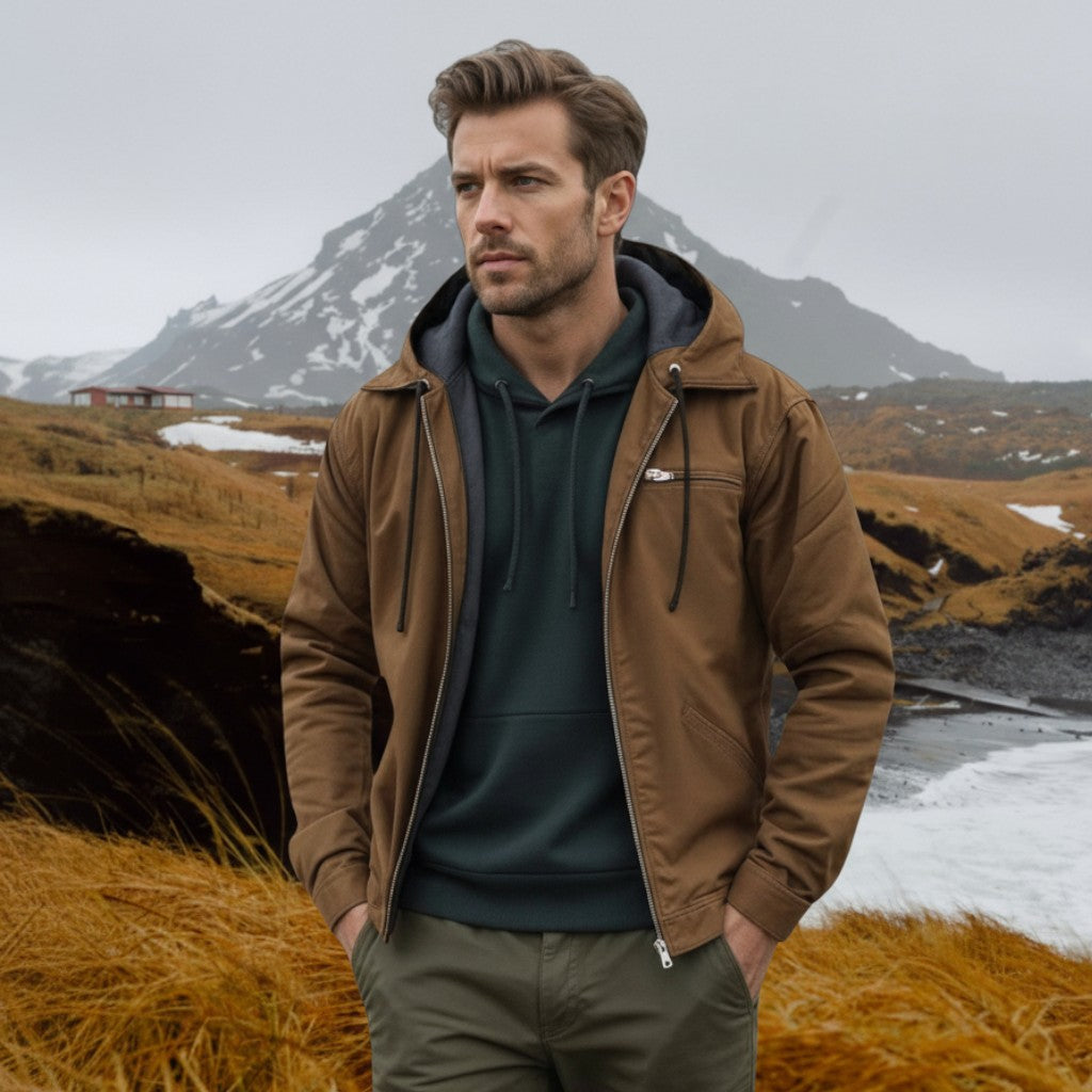 George | Brown Hooded Zip Jacket