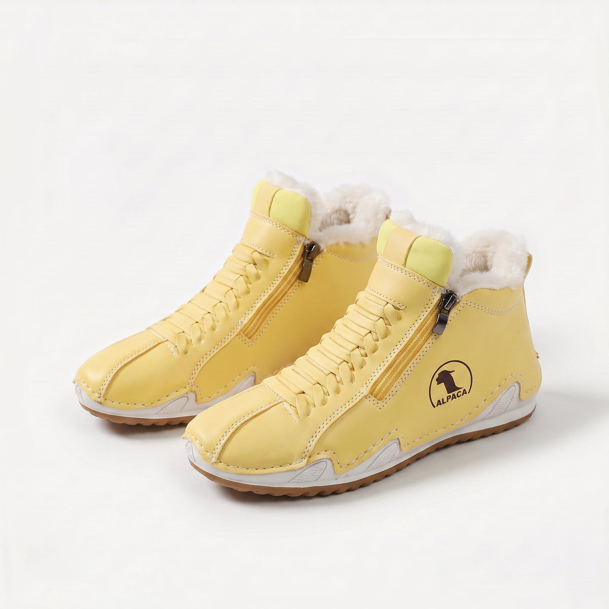 Lucy | Lace-Up Fleece-Lined Ankle Boots