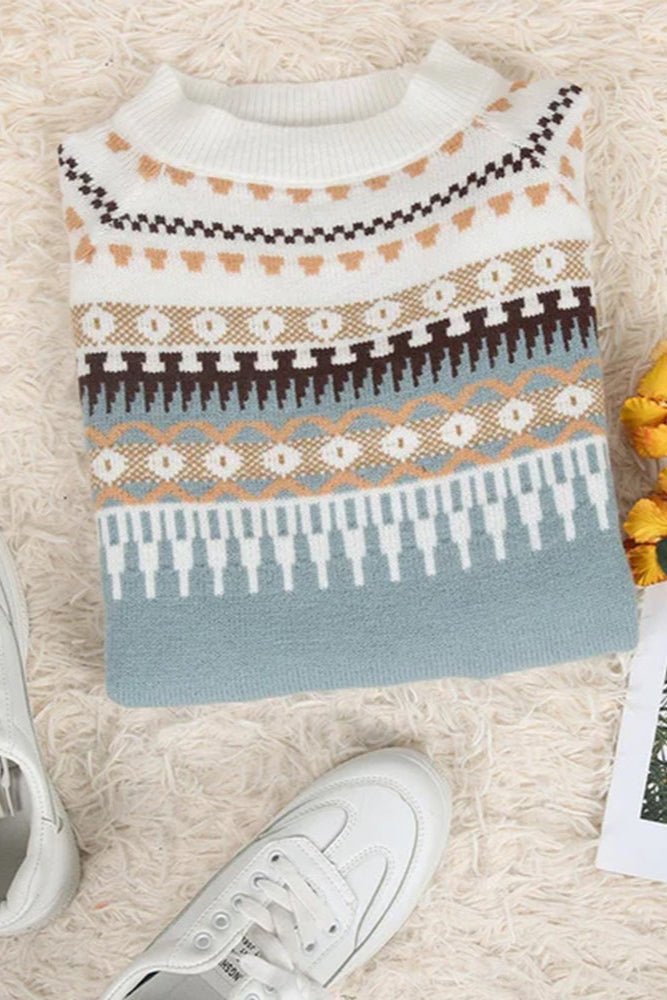 Gemma | Sage Fair Isle Jumper