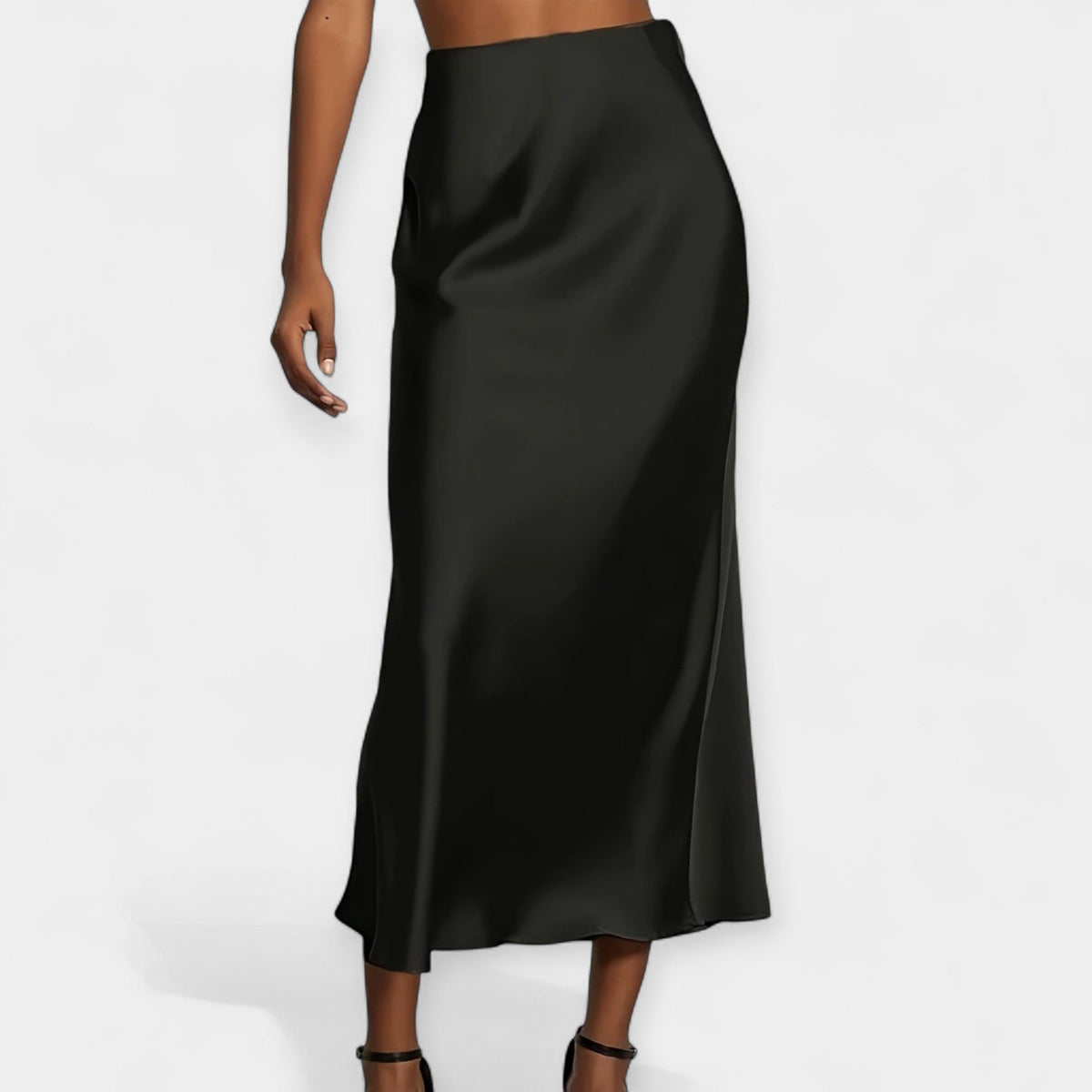 Gina | Satin-Feel Maxi Skirt