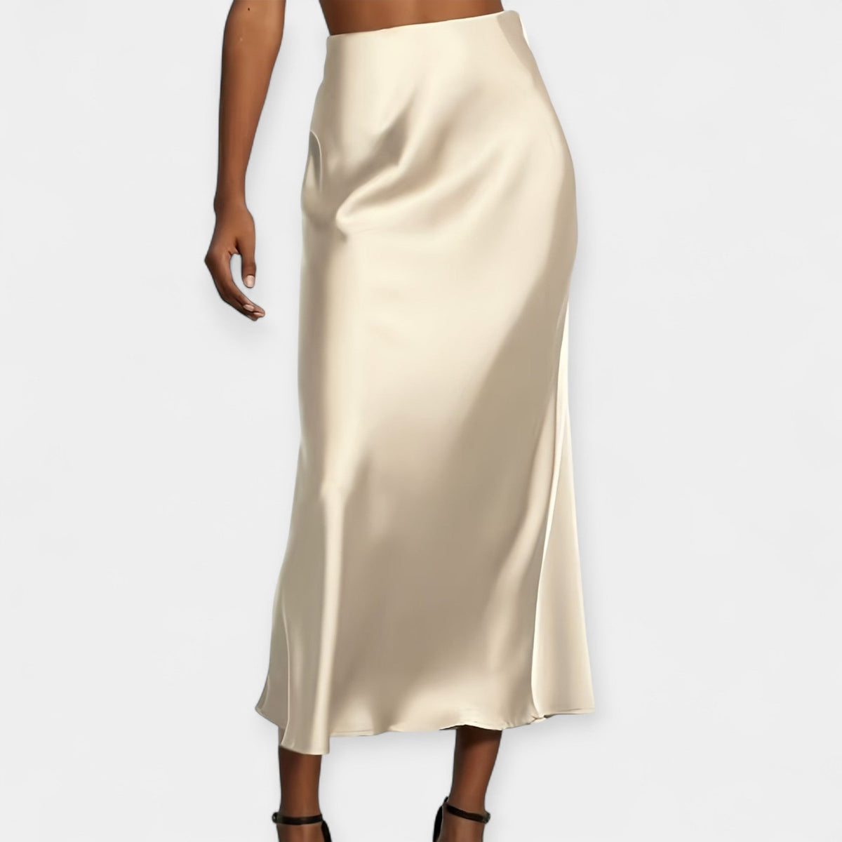 Gina | Satin-Feel Maxi Skirt