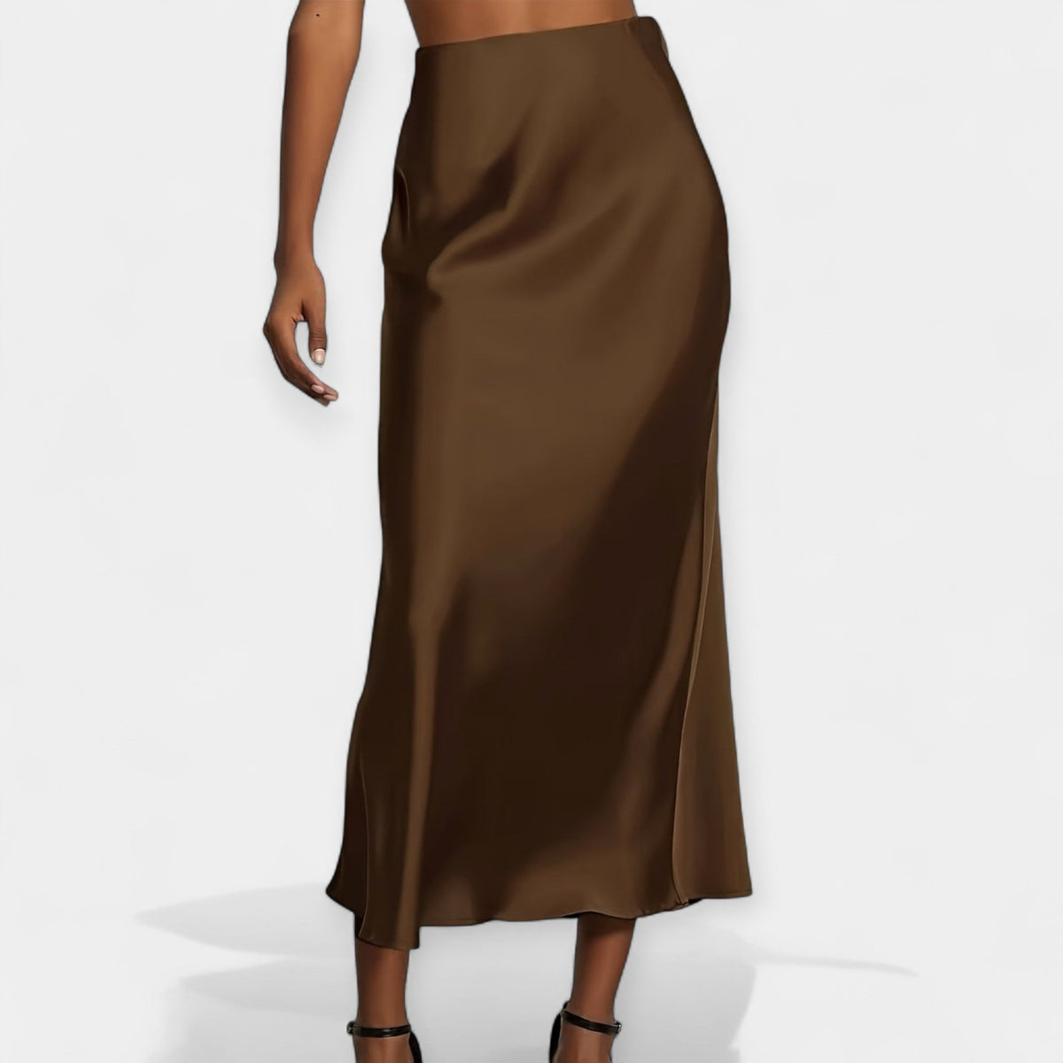 Gina | Satin-Feel Maxi Skirt