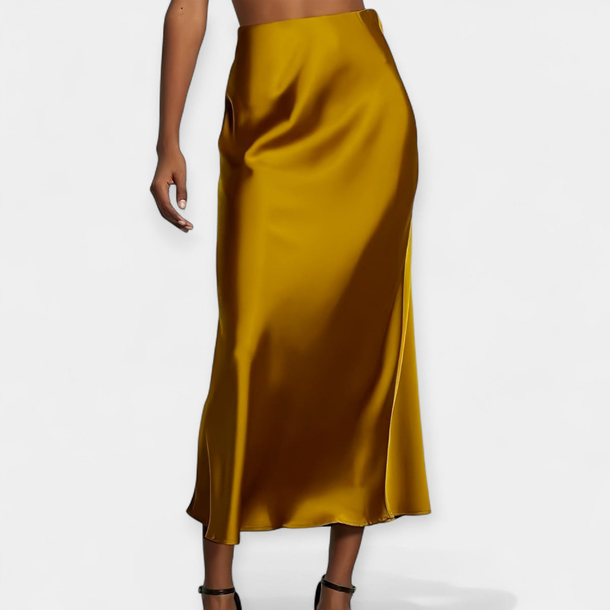 Gina | Satin-Feel Maxi Skirt