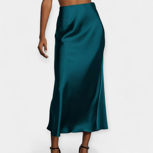 Gina | Satin-Feel Maxi Skirt