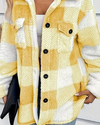 Gina | Checked Fleece Jacket