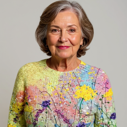Grace | Floral Meadow Knit Jumper