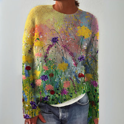 Grace | Floral Meadow Knit Jumper