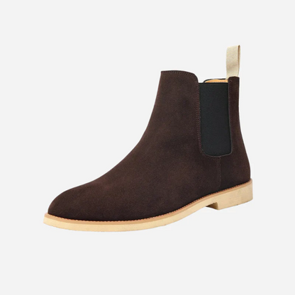 Hal | Beige Suede-Look Chelsea Boots