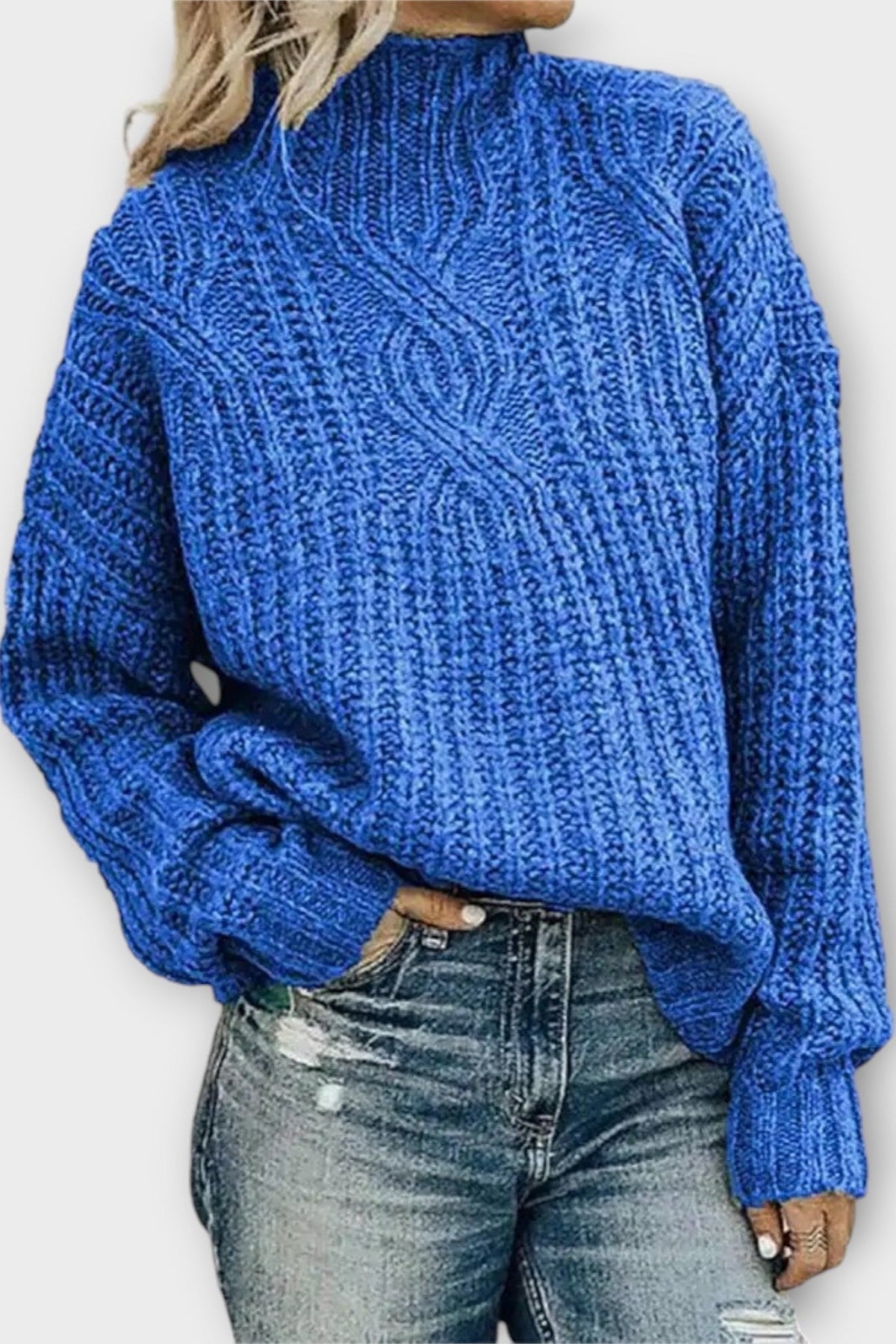 Harper | Black Chunky Knit Jumper