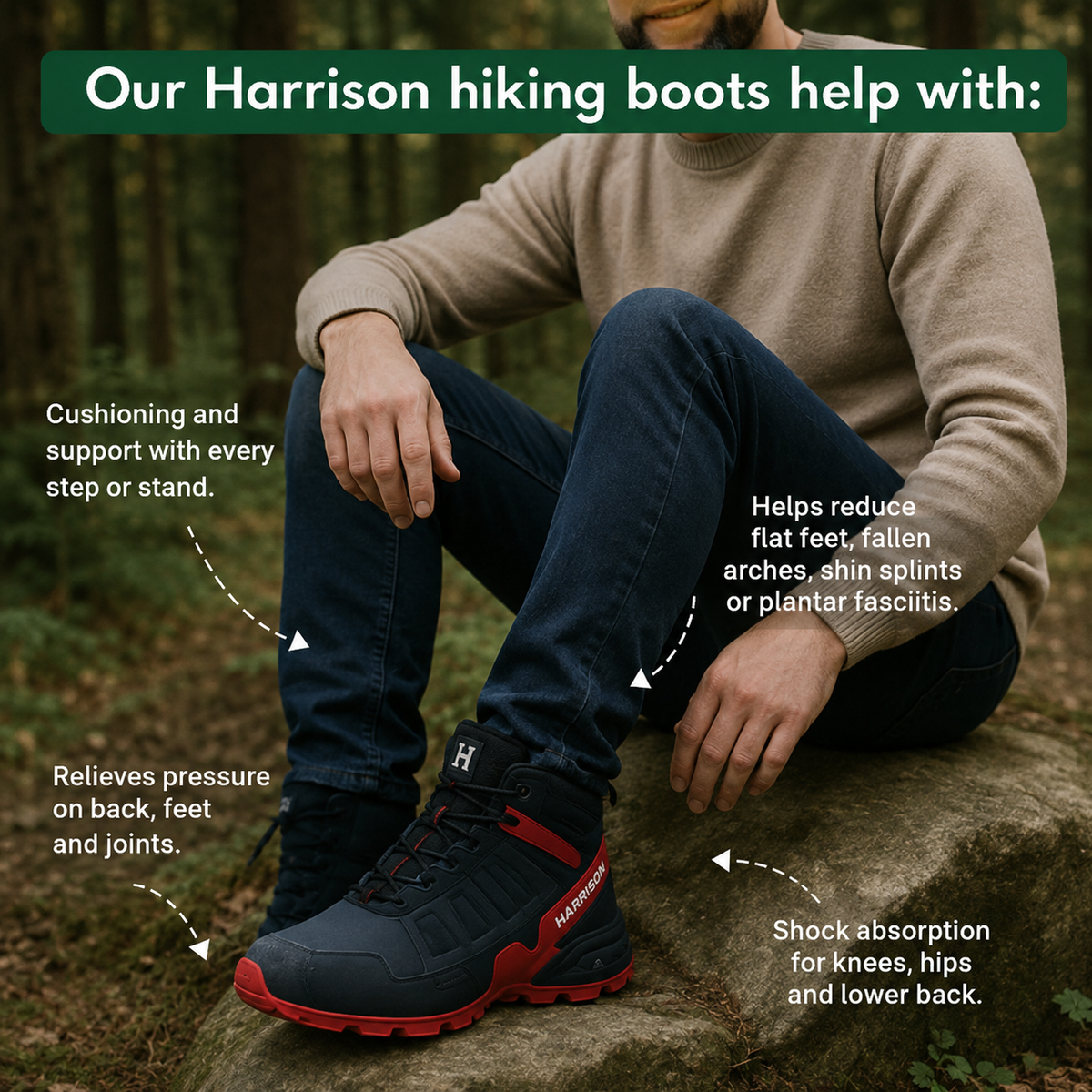 Harrison | High-Top Trail Boots