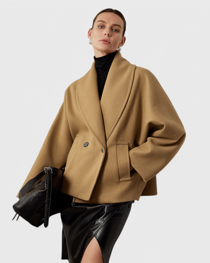 Helena | Charcoal Textured Coat