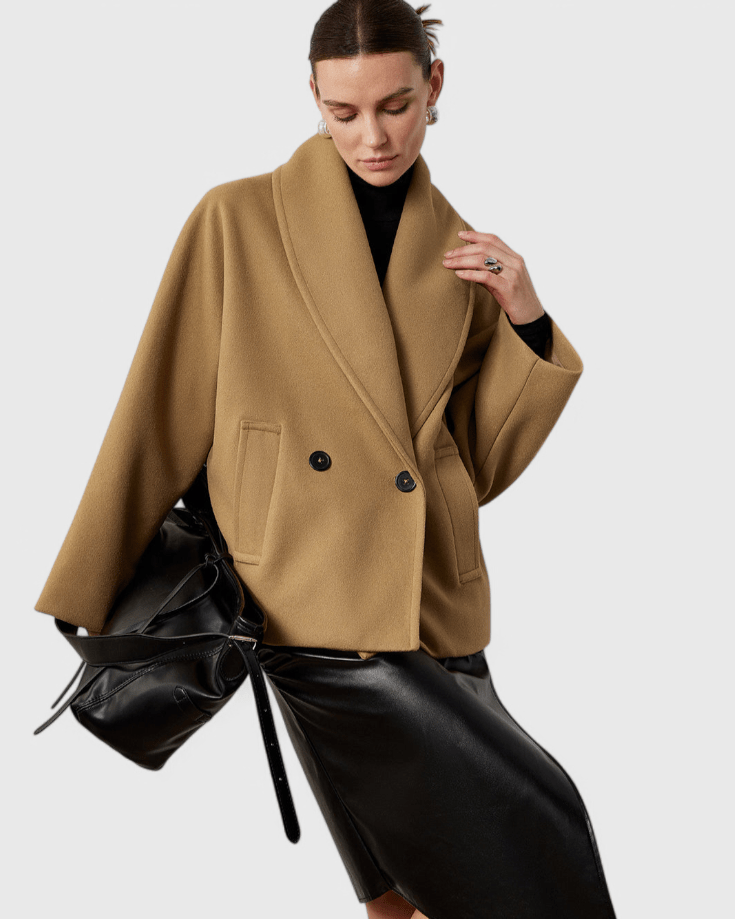 Helena | Charcoal Textured Coat