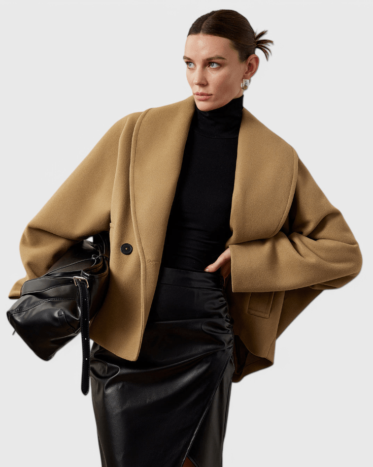 Helena | Charcoal Textured Coat