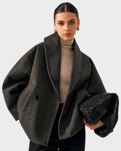 Helena | Charcoal Textured Coat