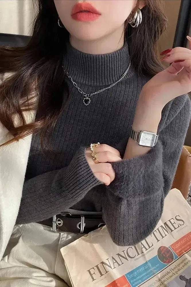 Helena | Navy Soft-Knit Jumper