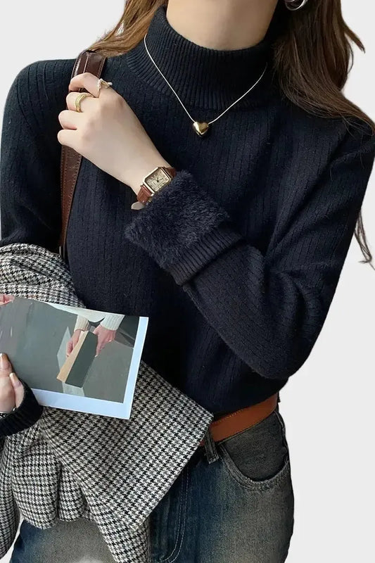 Helena | Navy Soft-Knit Jumper