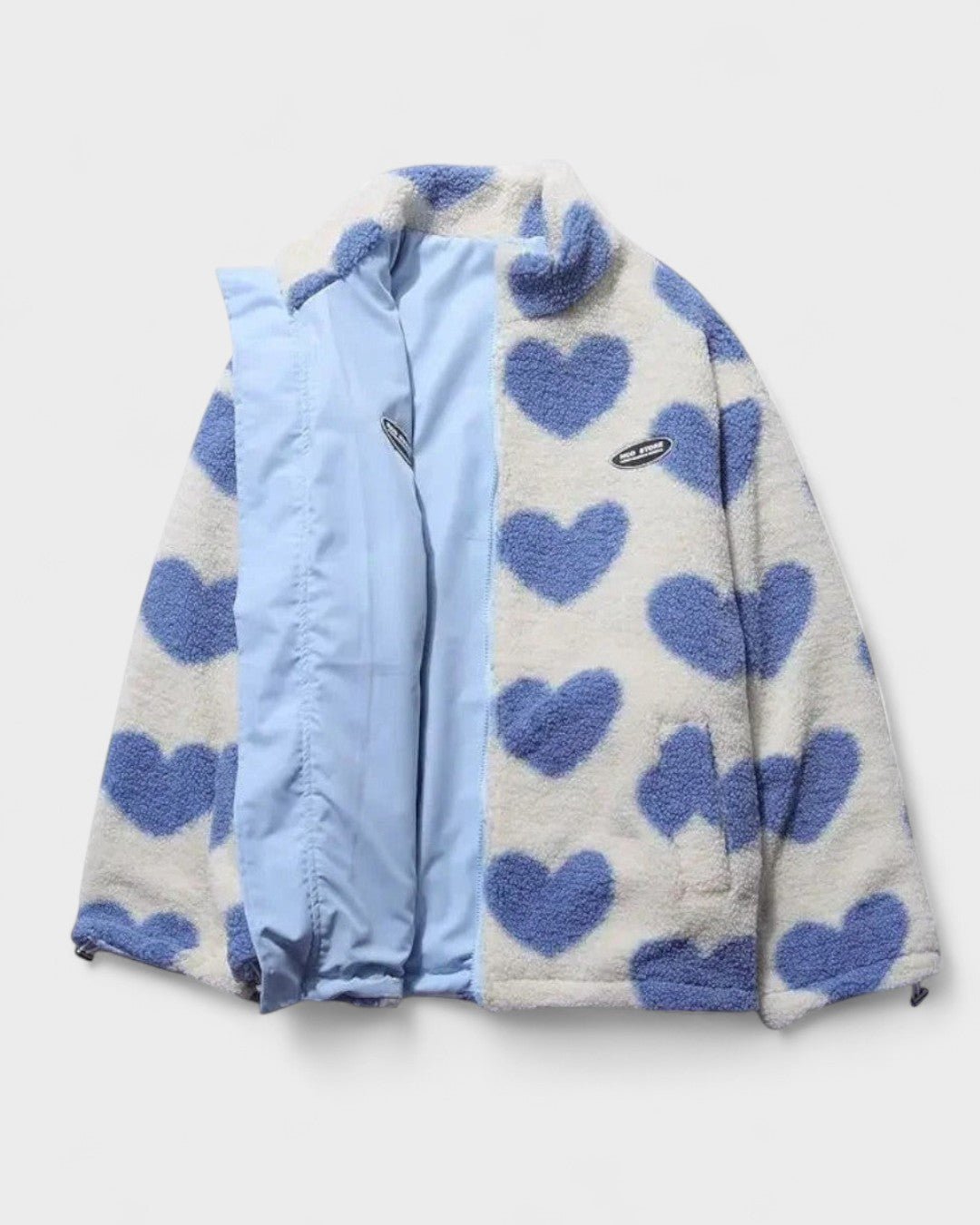 Helena | Heart Print Reversible Jacket