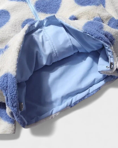 Helena | Heart Print Reversible Jacket