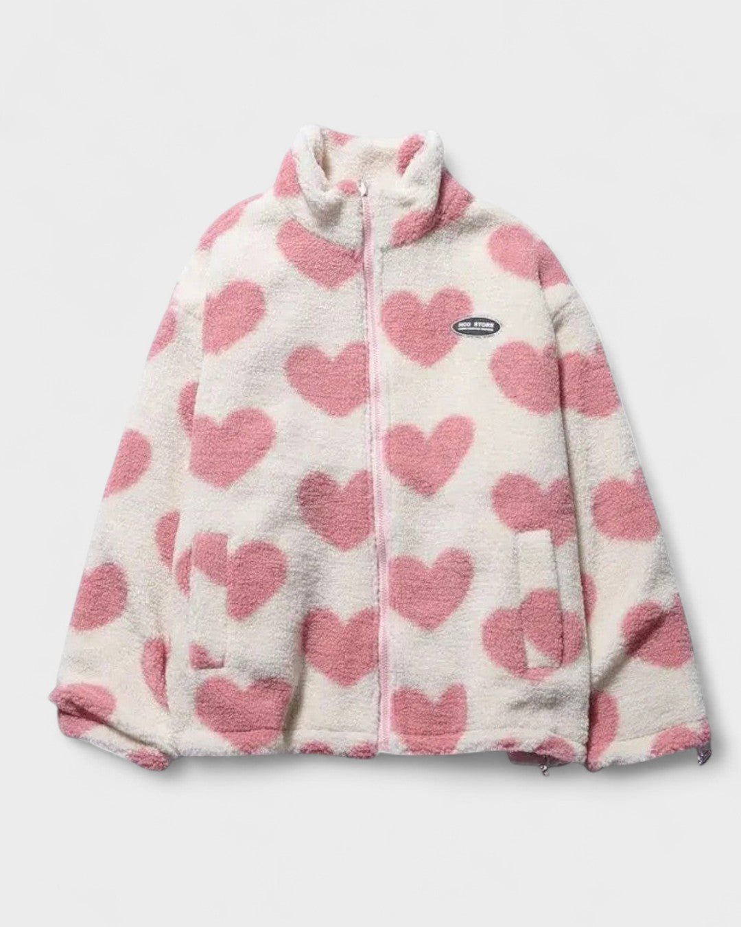 Helena | Heart Print Reversible Jacket