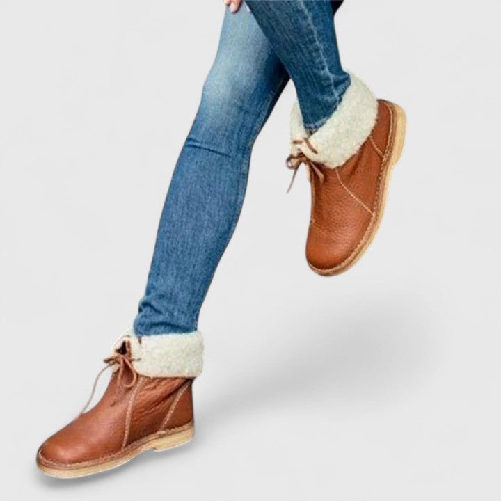 Heather | Faux-Fur Lined Ankle Boots