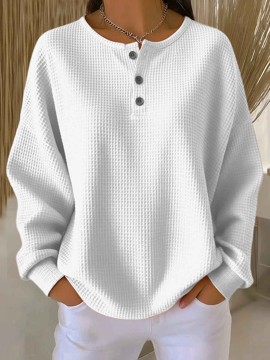 Grace | Plain Waffle Knit Jumper