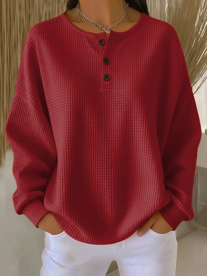 Grace | Plain Waffle Knit Jumper